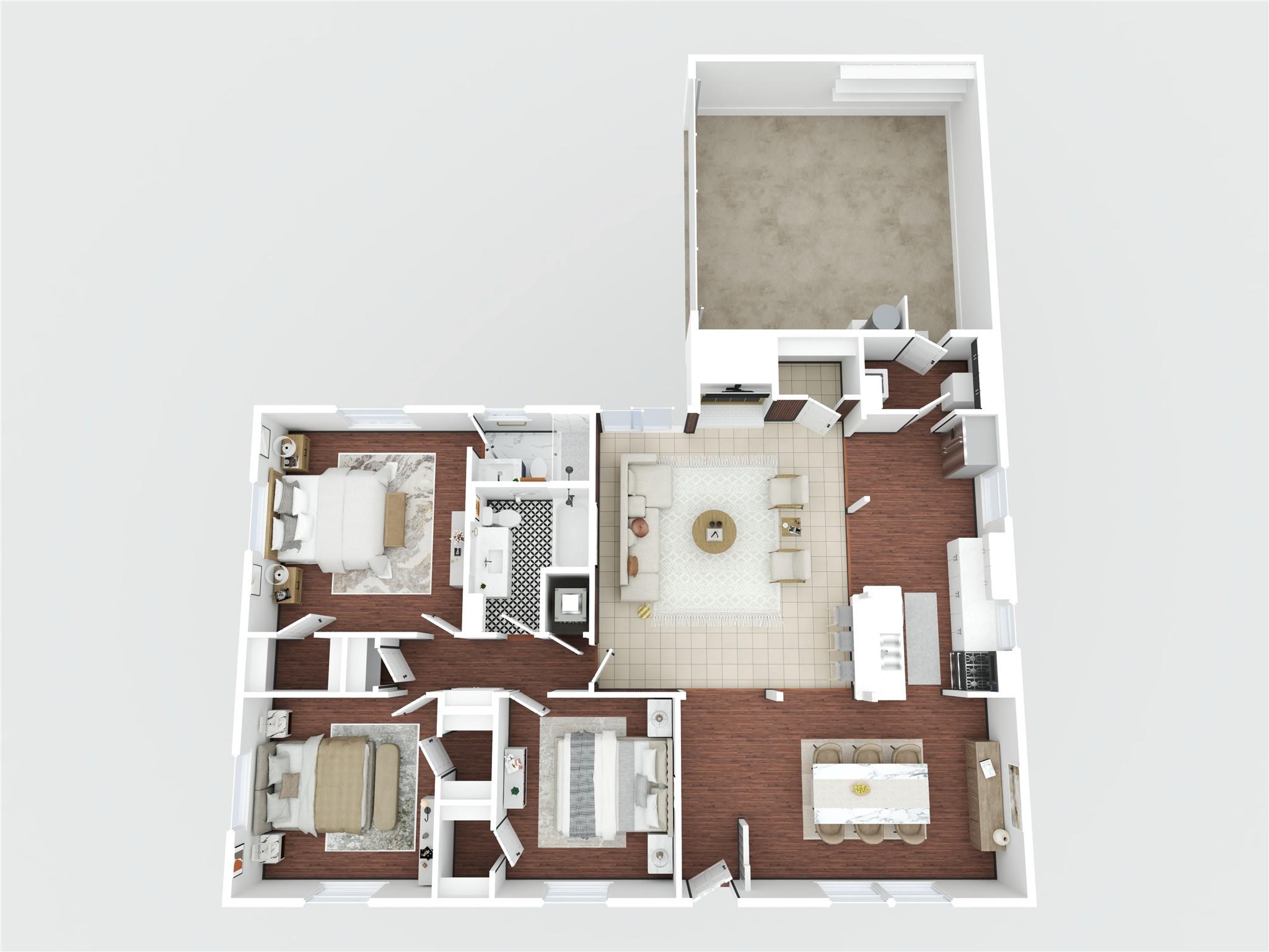 3D floor plan